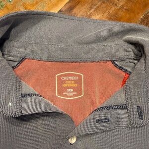 Cremieux Performance Polo Shirt Men’s 2XB Gray Short Sleeve Stretch